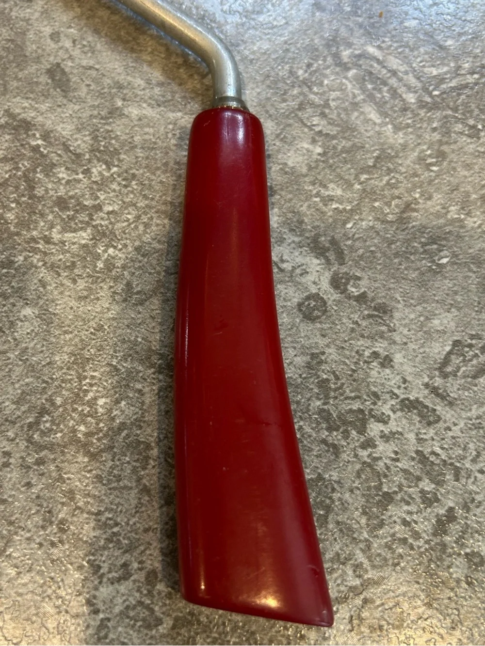 Vintage Angel Food Cake Cutter with Cherry Red Bakelite Handle Read Description